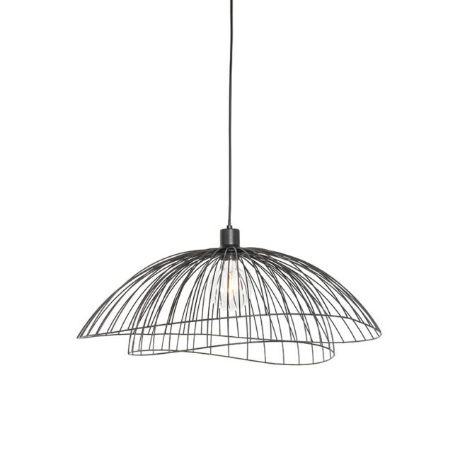 Designová závěsná lampa černá 60 cm - Pua
