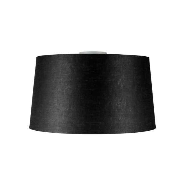 Moderní stropní svítidlo matně bílé s černým odstínem 45 cm - Combi