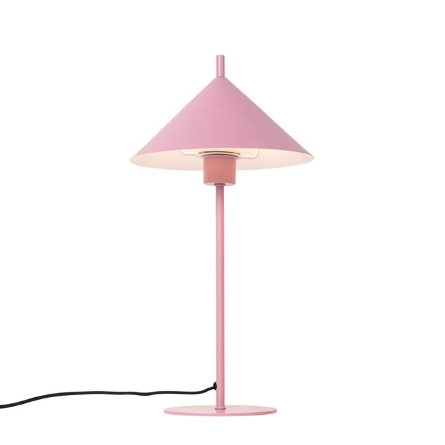 Designová stolní lampa růžová - Triangolo