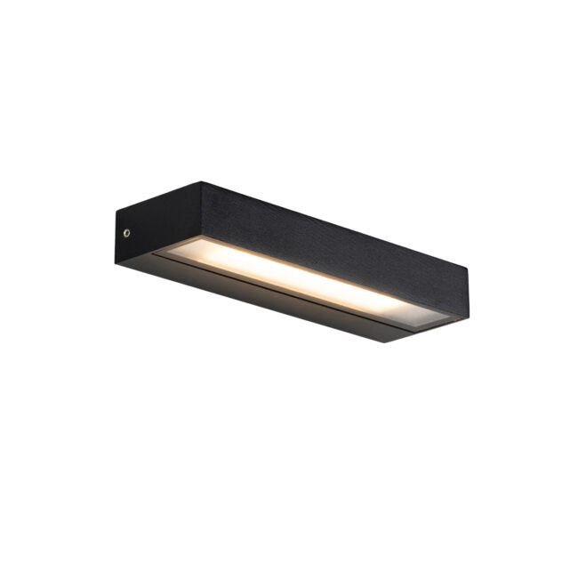 Moderní nástěnné svítidlo černé vč. LED IP65 - Hannah