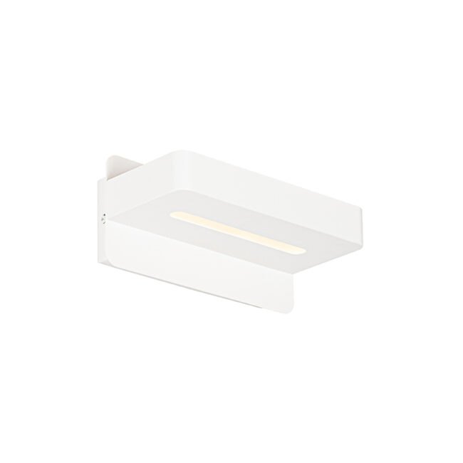 Moderní nástěnné svítidlo bílé včetně LED s USB - Ted