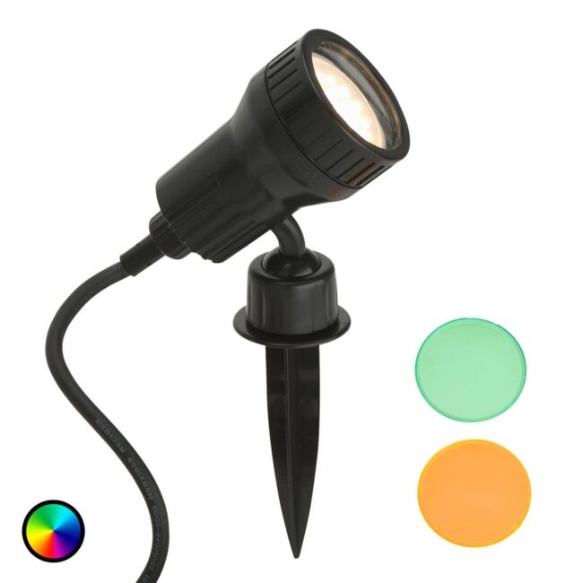 Zemní bodový reflektor Terra LED včetně barevného filtru