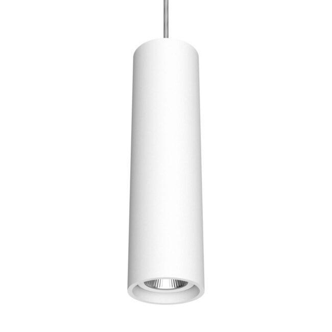 LED závěsné svítidlo Fuzzy Ø8cm 15W 830 bílá povrchová stříška