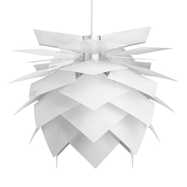 Dyberg Larsen PineApple M závěsné svítidlo Ø 45 cm bílé