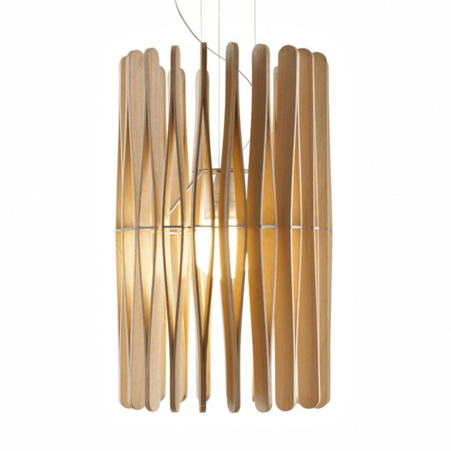 Fabbian Stick dřevěné závěsné světlo