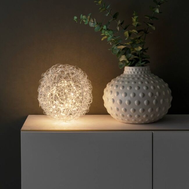 LED dekorativní drátěná koule