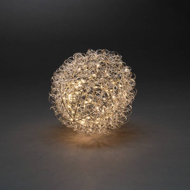 LED dekorativní drátěná koule